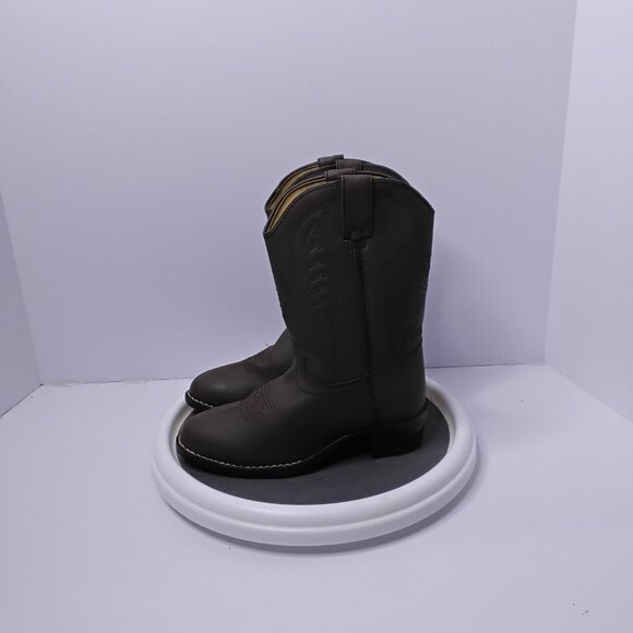 Durango Kids Western Cowboy Boots Size 13 Tan Leather Embroidered Design Durable - Picture 7 of 7